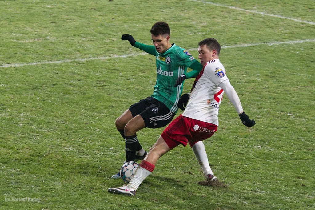 ŁKS Łódź dzielnie walczył, ale to Legia Warszawa zagra w ćwierćfinale Pucharu Polski (fot. Bartosz Kudaj - TuŁódź.pl)