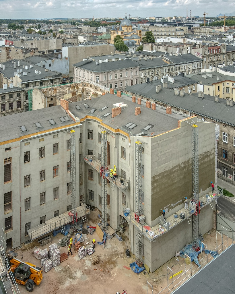 Remont kamienic przy ul Rewolucji 1905 nr 13, 15 i 17 . Jak przebiega remont budynków? (fot. UMŁ) |wiadomości łódzkie | Łódź | TuŁódź