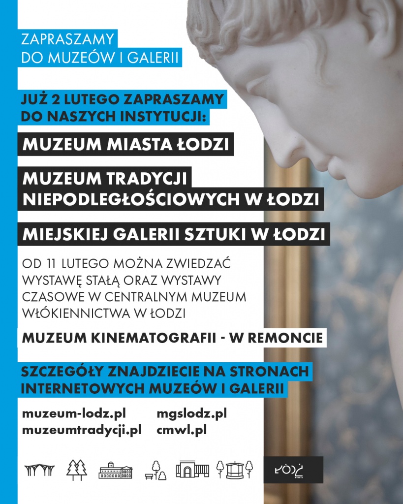 Łódzkie instytucje kultury otwierają się na zwiedzających - mieszkańcy mogą odwiedzić muzea i galerie sztuki. (fot. UML) |wiadomości łódzkie|Łódź|TuŁód