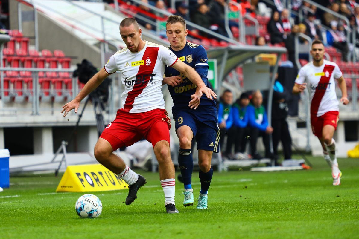 ŁKS Łódź - Arka Gdynia. Mecz 13. kolejki Fortuna 1 Ligi