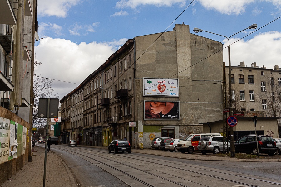 Łódź. Niebezpieczne ulice w Łodzi. Ulica Wojska Polskiego Łódź (fot. TuŁódź.pl)