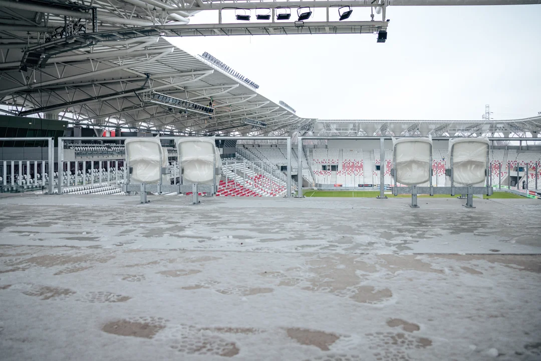 Postępy na budowie Stadionu im. Władysława Króla