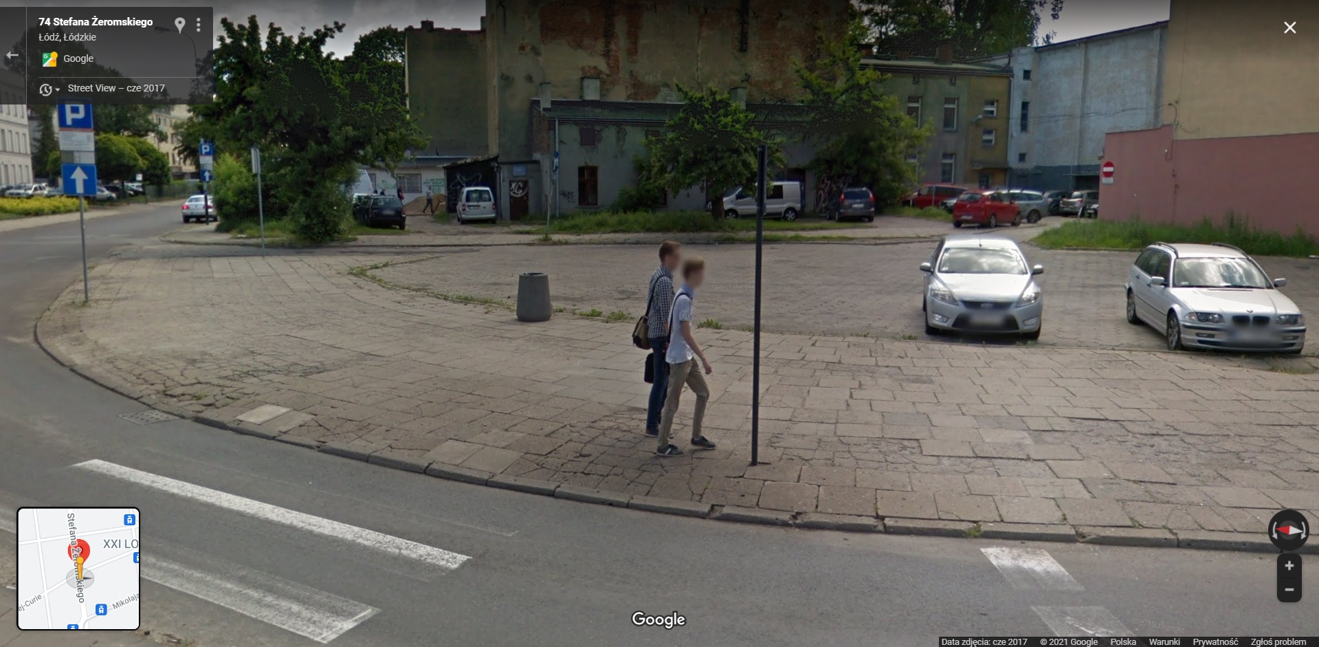 Mieszkańcy łódzkiego Polesia przyłapani przez Google Street View