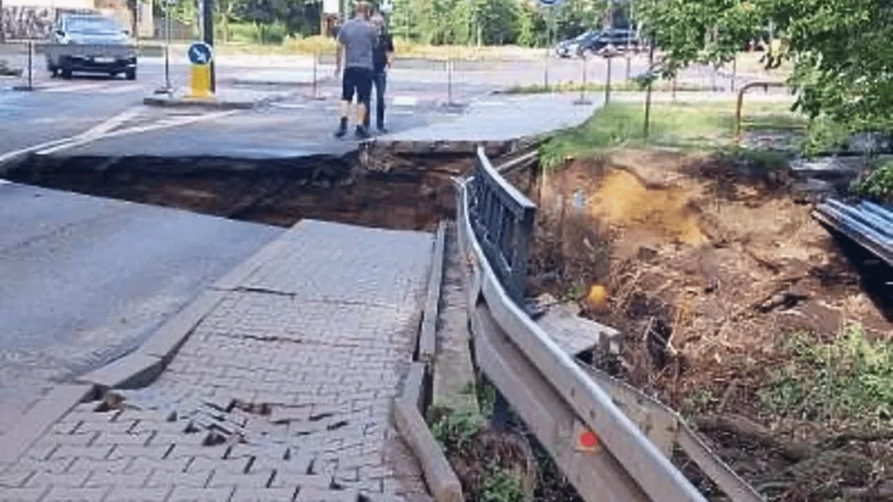 Most nad rzeką Bałutką zawalony. Tą drogą nie przejedziesz do odwołania. Sprawdź szczegóły - Zdjęcie główne