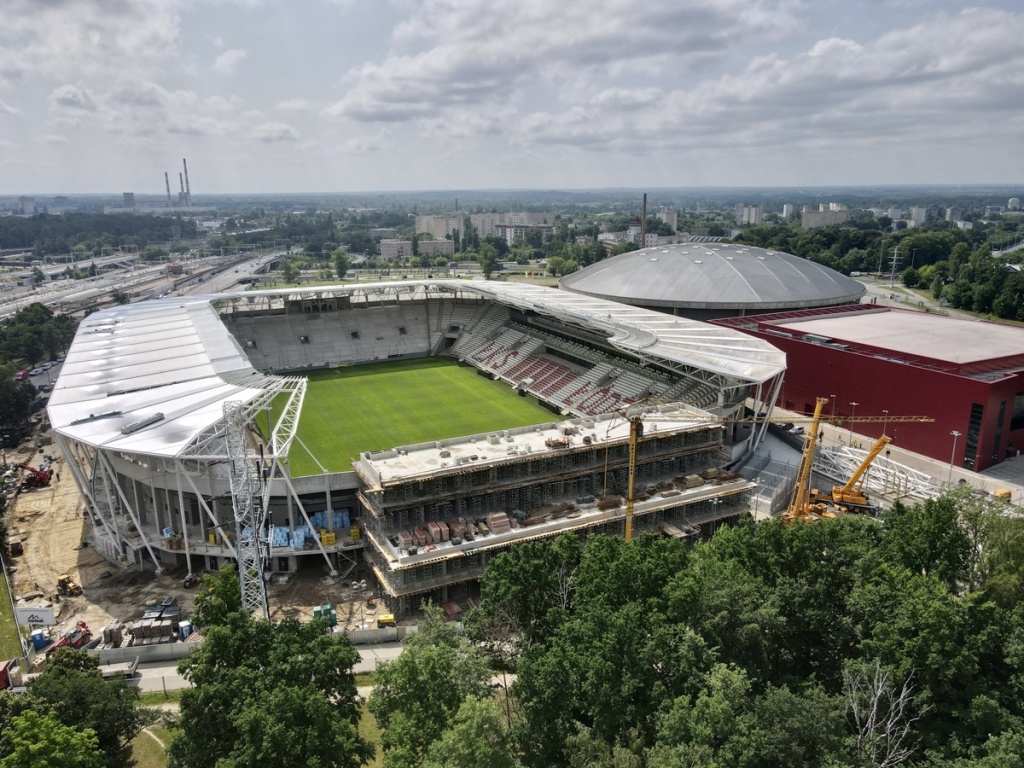 Stadion ŁKS. Do oddania obiektu przy al. Unii 2 w Łodzi pozostał niespełna rok! [zdjęcia | wideo] - Zdjęcie główne