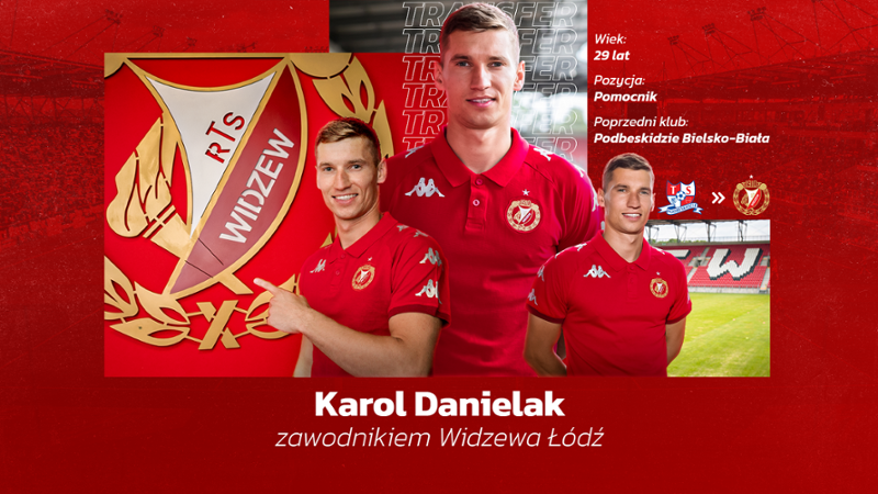 Widzew Łódź w transferowej ofensywie. Łódzki klub sprowadza Juliusza Letniowskiego i Karola Danielaka! (Fot. Widzew.com)