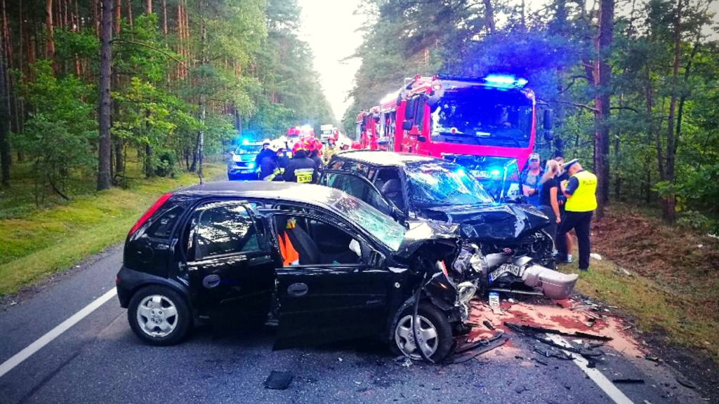 Łódzkie. Miał 4 promile i doprowadził do czołowego zderzenia. Dwoje dzieci rannych [ZDJĘCIA] - Zdjęcie główne