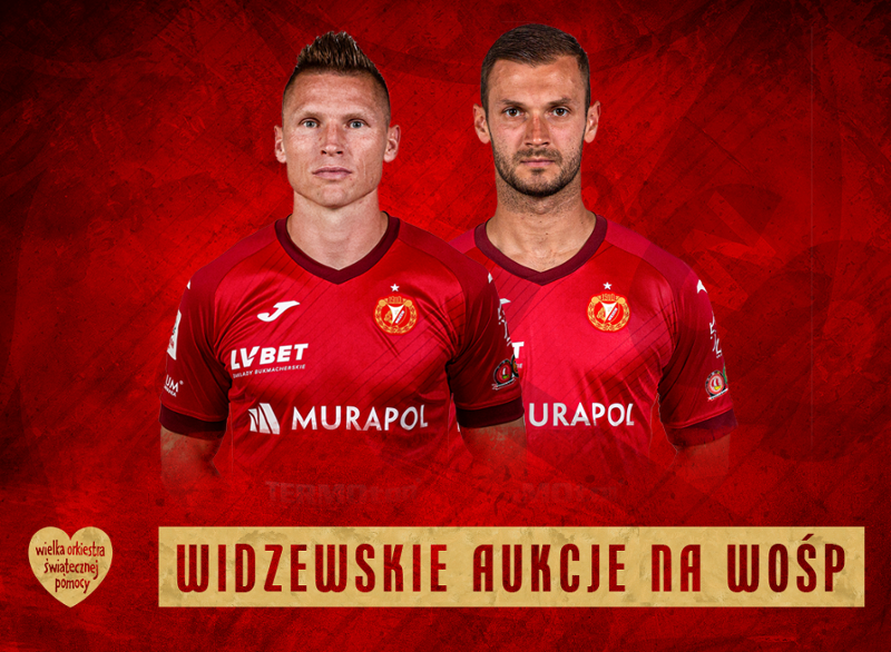 Widzew gra z WOŚP! Wciąż można wylicytować dwie super atrakcje przygotowane przez klub - Zdjęcie główne