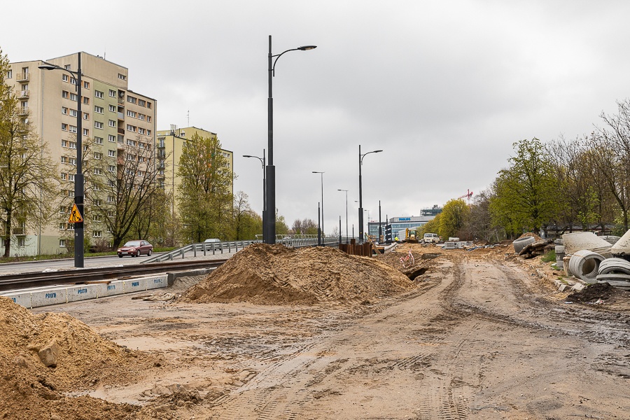 Remont Śmigłego-Rydza Łódź. Przebudowa al. Śmigłego-Rydza trwa już ponad 1000 dni! (fot. Michał Pietrzak - TuŁodź.pl)