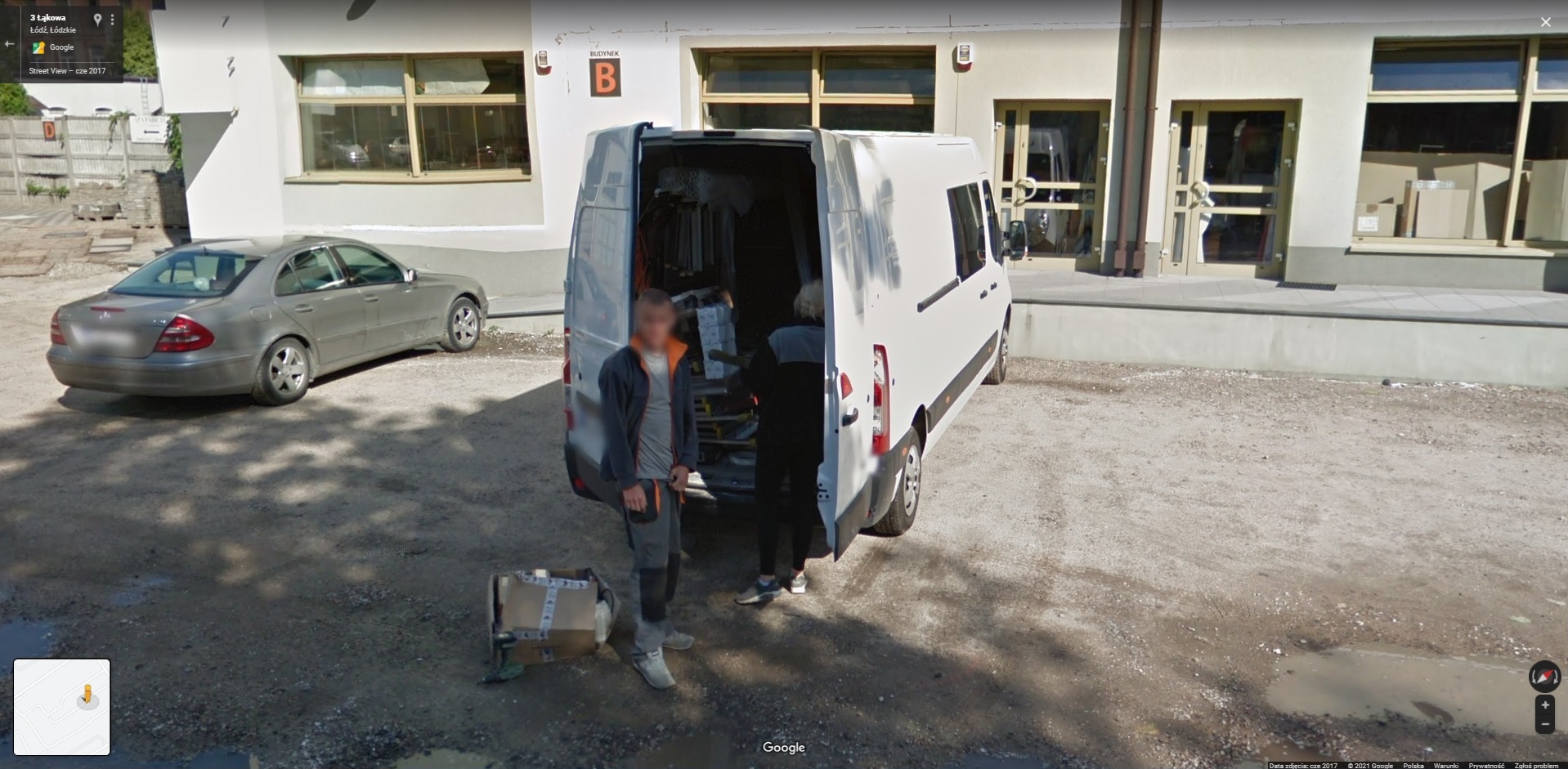 Mieszkańcy łódzkiego Polesia przyłapani przez Google Street View