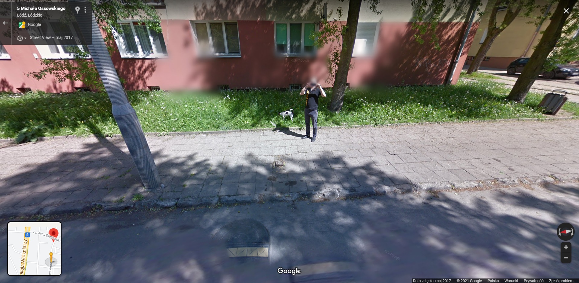 Mieszkańcy łódzkiego Polesia przyłapani przez Google Street View
