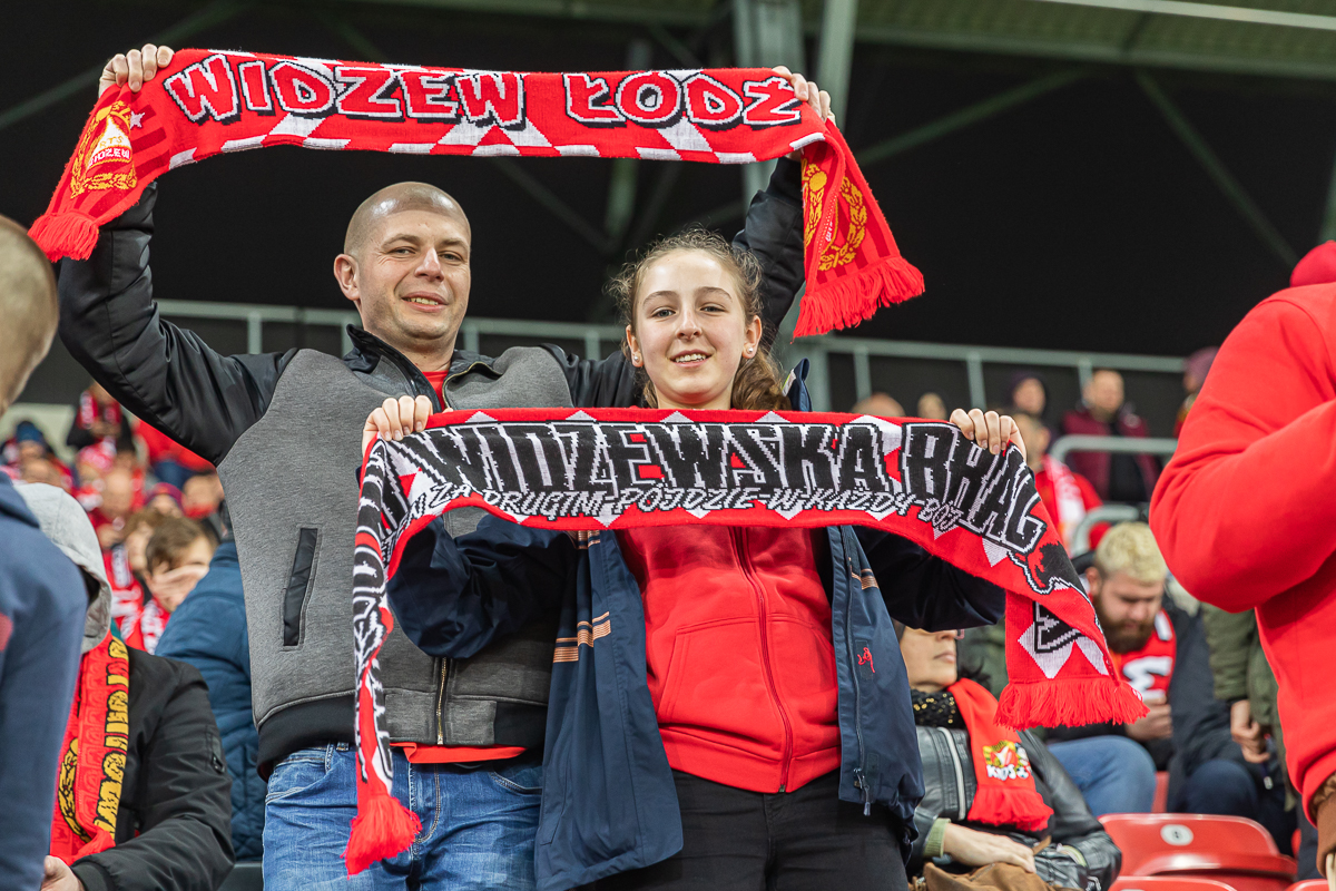 Fani Widzewa Łódź wspierali swoją drużynę w Pucharze Polski