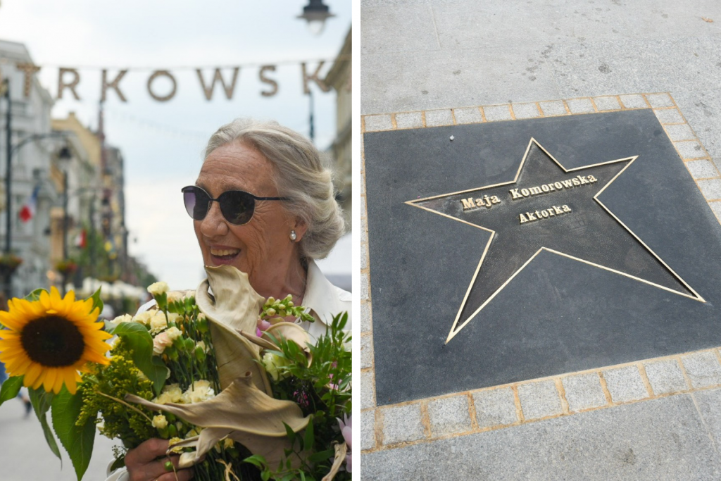 Maja Komorowska odsłoniła swoją Gwiazdę na ul. Piotrkowskiej! Łódzka Aleja Gwiazd zyskała kolejne wspaniałe nazwisko! - Zdjęcie główne