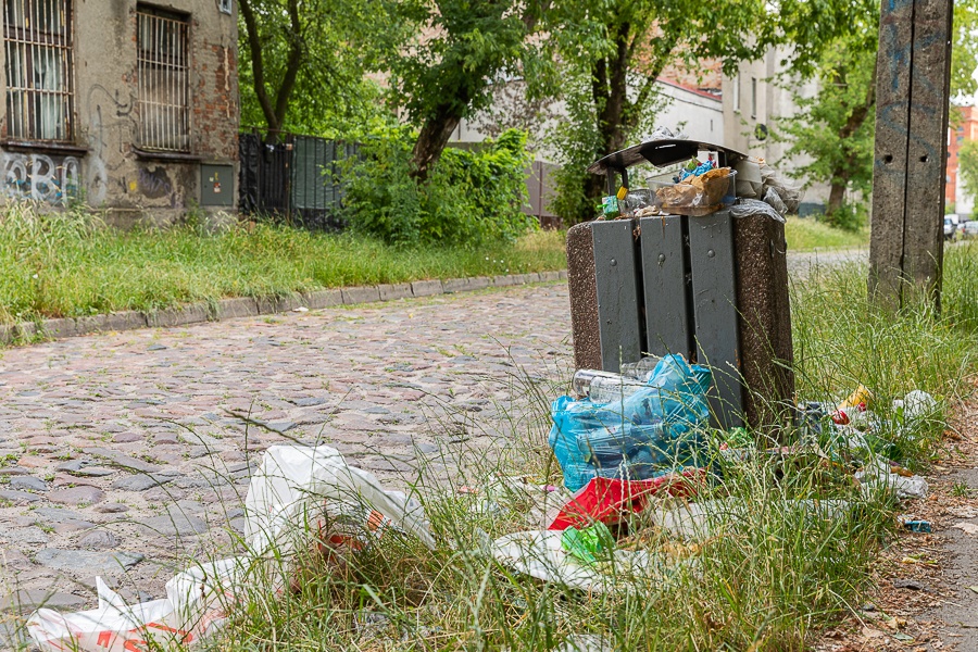 Śmieci na ul. Żytniej w Łodzi. Nieuregulowany stan prawny obszaru generuje nawracający problem (fot. Michał Pietrzak) |wiadomości łódzkie | Łódź | TuŁódź