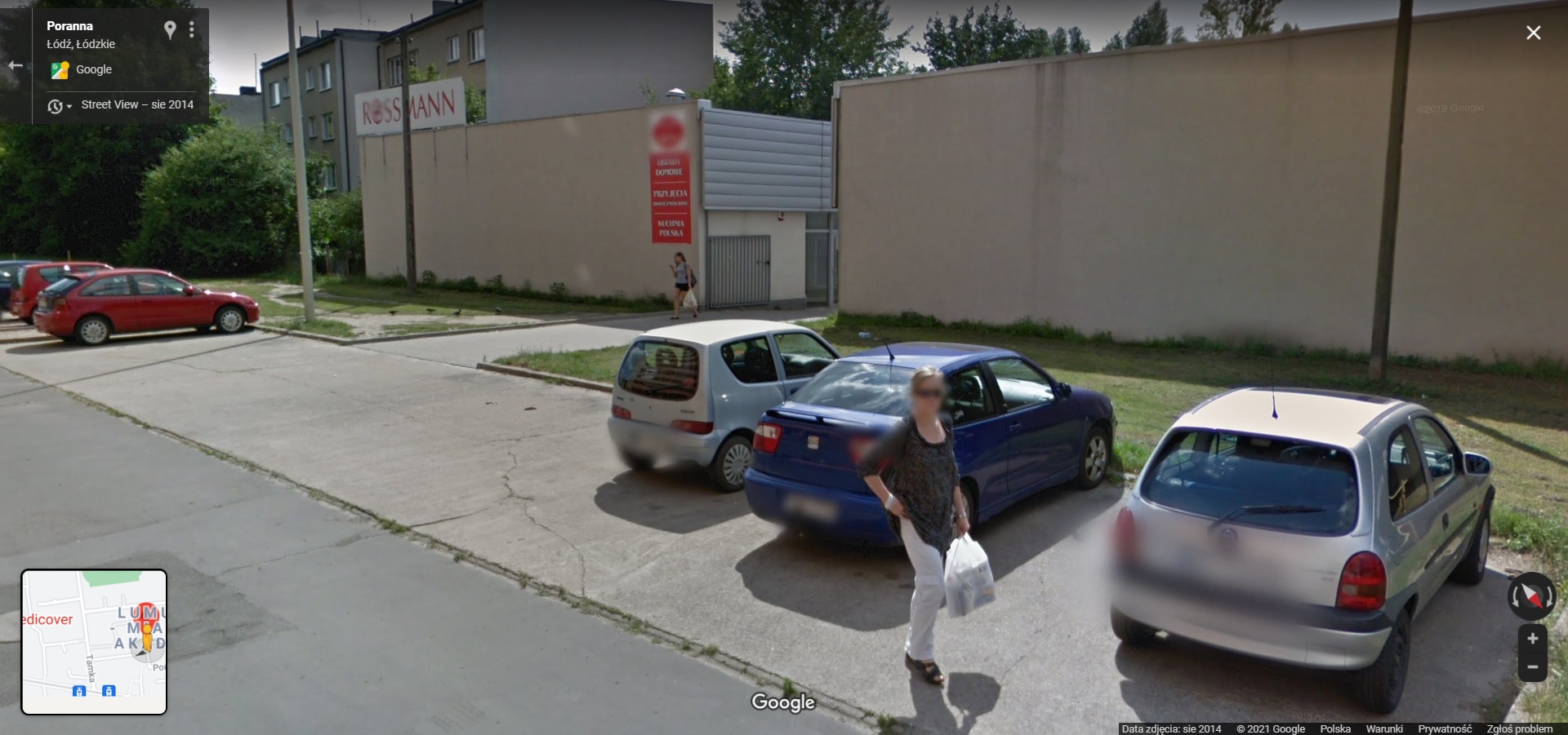 Mieszkańcy łódzkiego Śródmieścia przyłapani przez Google Street View