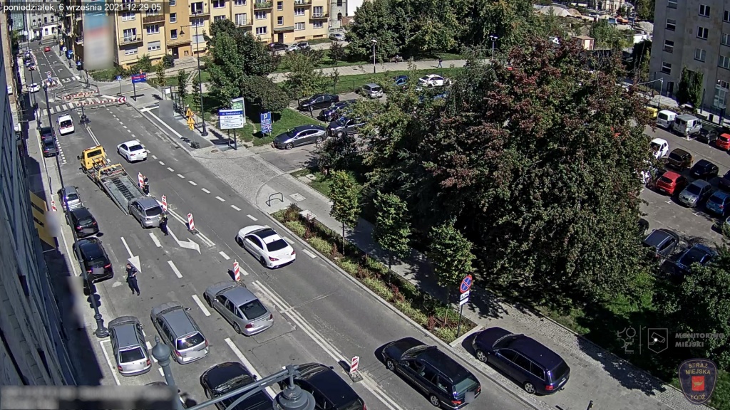 Dziki parking na ul. Sienkiewicza w Łodzi. Straż Miejska odholowała już ponad 50 samochodów! [zdjęcia] - Zdjęcie główne