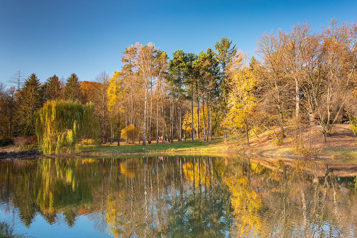 Łódzki park na Zdrowiu zachwyca jesienią