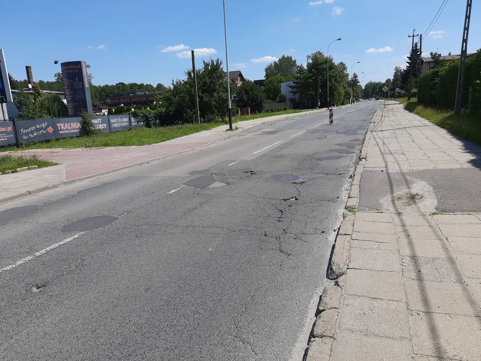 Ulica Paradna w Łodzi. 
