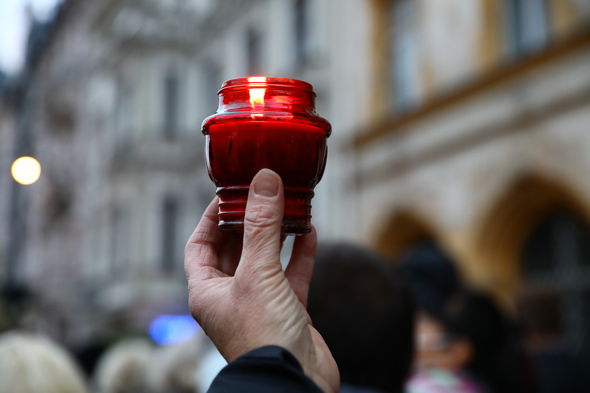 „Ani jednej więcej” - protest na Piotkowskiej w Łodzi