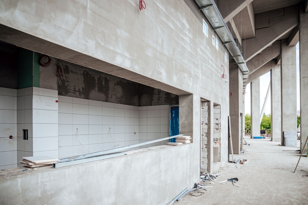 Stadion ŁKS-u. Budowa stadionu ŁKS Łódź [lipiec 2021] (fot. ŁKS Łódź)