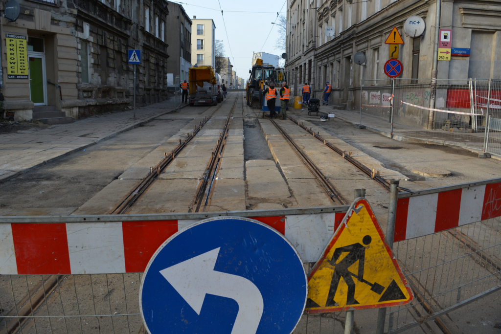 Ruch kołowy na ul. Franciszkańskiej w Łodzi został wznowiony w niedzielę, 28 marca. (fot. MPK Łódź) |wiadomości łódzkie|Łódź|TuŁódź