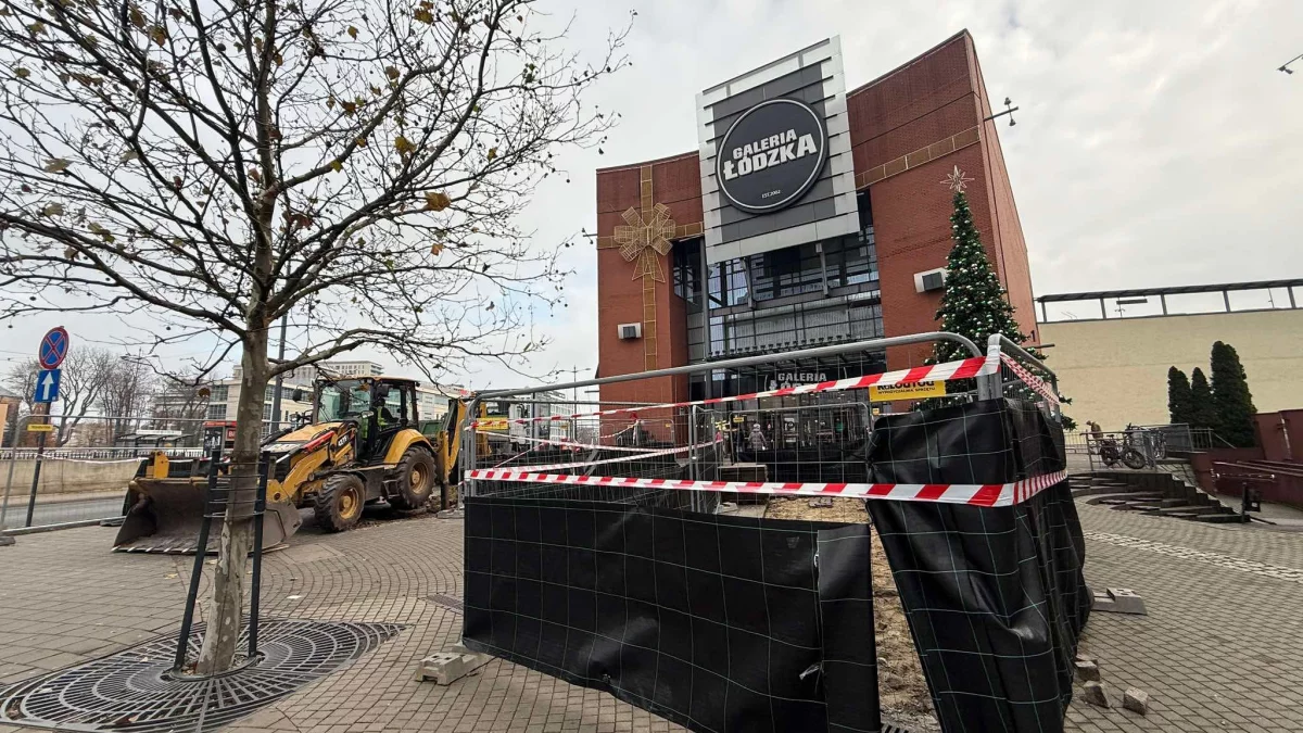 Plac przed Galerią Łódzką się zazieleni. Ruszyły prace mające „odbetonować” tę przestrzeń miasta [ZDJĘCIA] - Zdjęcie główne