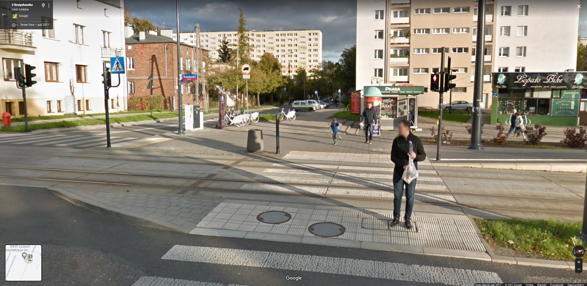 Mieszkańcy łódzkiego Polesia przyłapani przez Google Street View