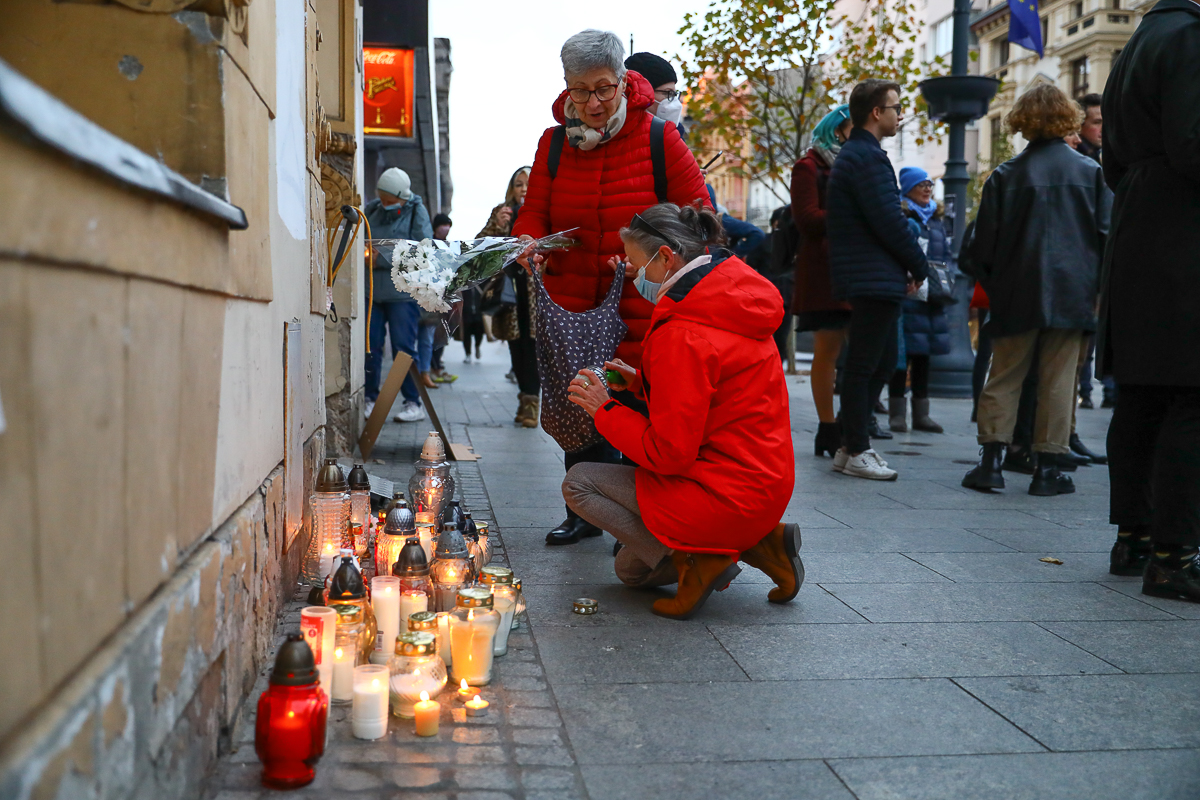 „Ani jednej więcej” - protest na Piotkowskiej w Łodzi