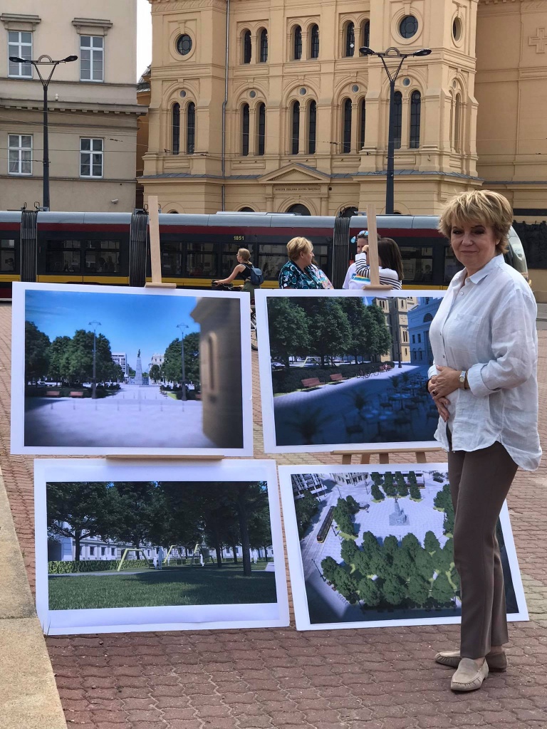 Remont Placu Wolności w Łodzi. Podczas zwołanej konferencji poinformowano, że przetarg na wykonawcę inwestycji zostanie ogłoszony do końca tygodnia (fot. Agnieszka Szynk) |wiadomości łódzkie | Łódź | TuŁódź