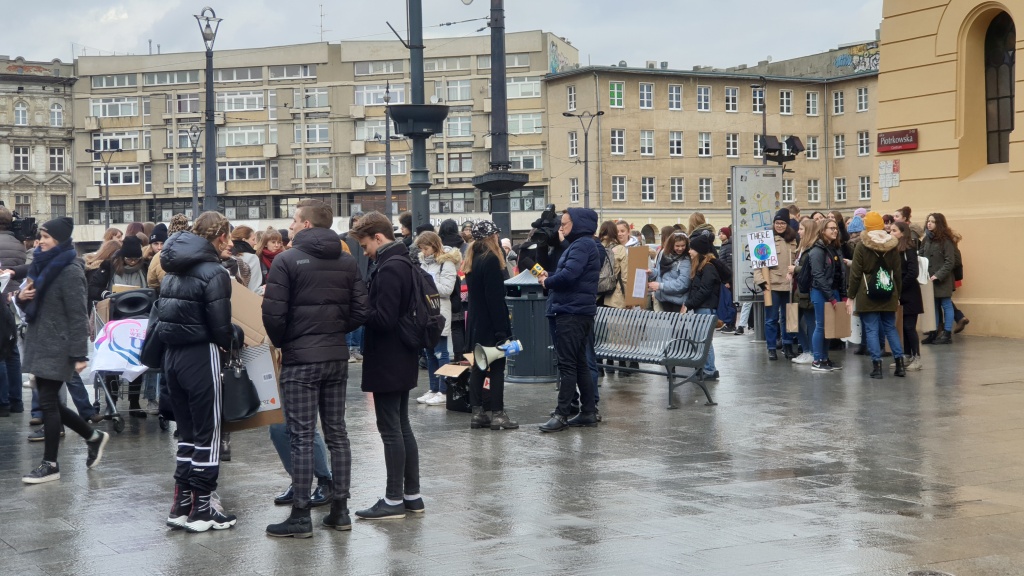 “Teraz czas na czyny!”. Młodzieżowy Strajk Klimatyczny na Piotrkowskiej [ZDJĘCIA]  - Zdjęcie główne