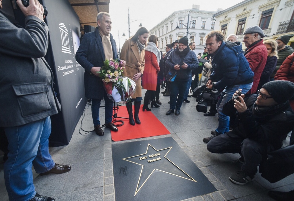 Łódzki producent filmowy Piotr Dzięcioł w Alei Gwiazd - Zdjęcie główne