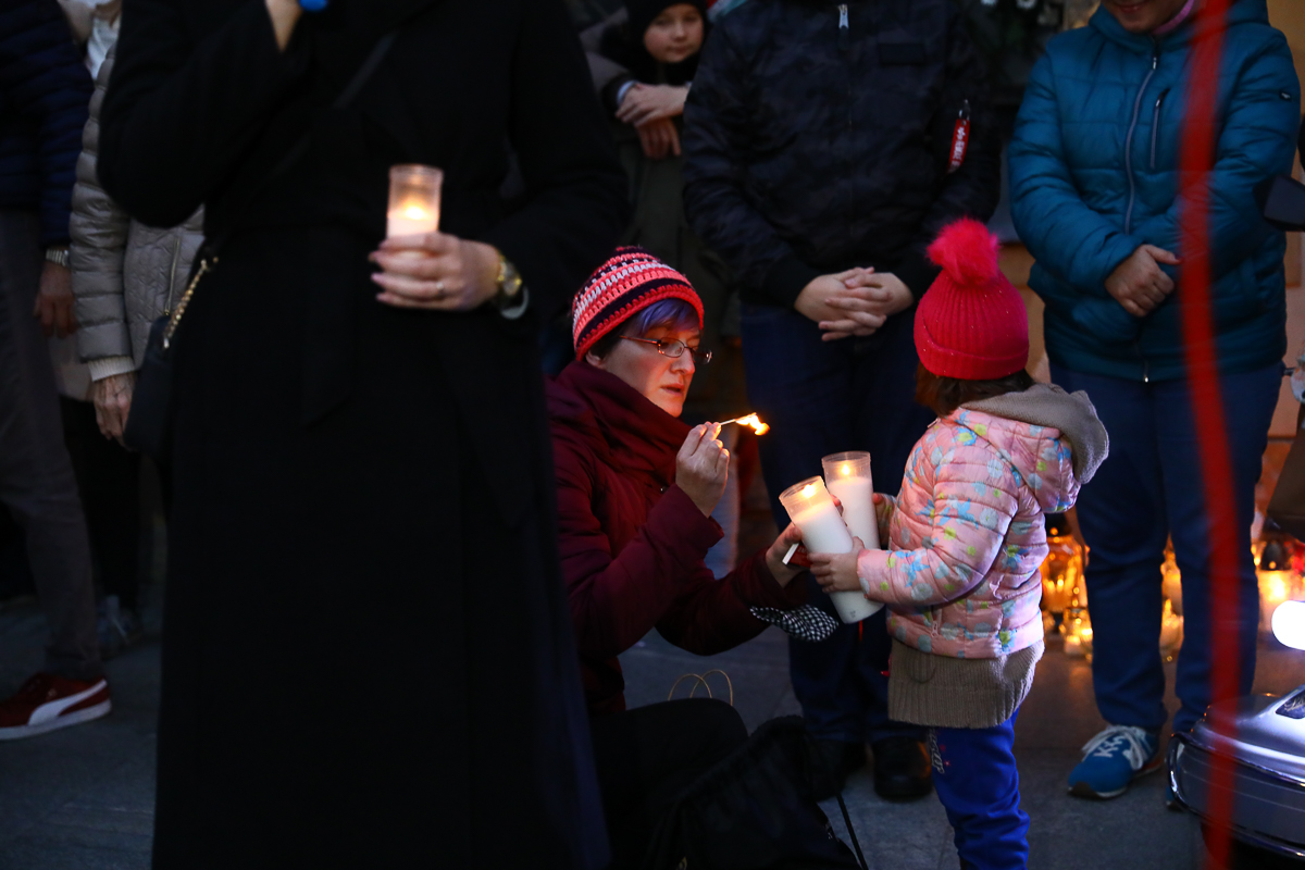 „Ani jednej więcej” - protest na Piotkowskiej w Łodzi