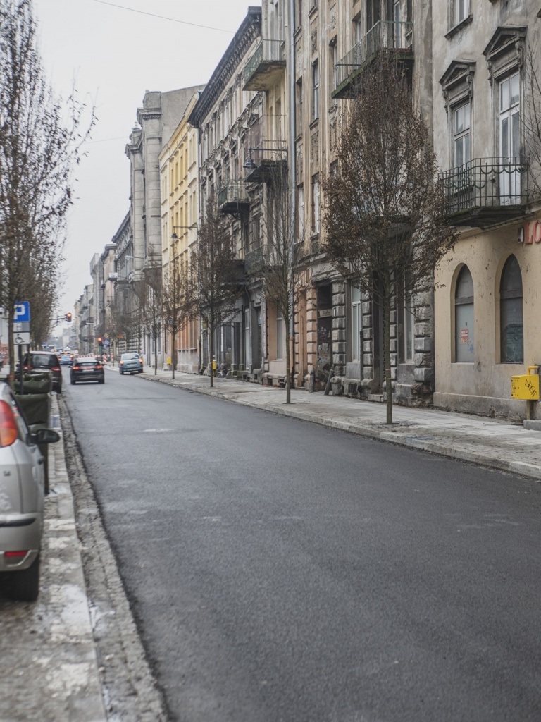 Na 350-metrowej długości obydwu ulic sporo się zmieniło – oprócz remontu samej ulicy mieszkańcy mogą zobaczyć nowe nasadzenia.(fot. mat. prasowe) |wiadomości łódzkie|Łódź|TuŁódź