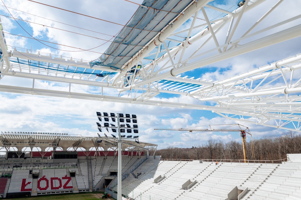 Blisko, coraz bliżej. Stadion ŁKS-u Łódź pięknieje z każdym dniem (Fot. ŁKS Łódź/mat. prasowe)