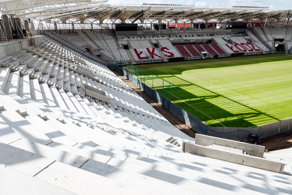 Blisko, coraz bliżej. Stadion ŁKS-u Łódź pięknieje z każdym dniem (Fot. ŁKS Łódź/mat. prasowe)