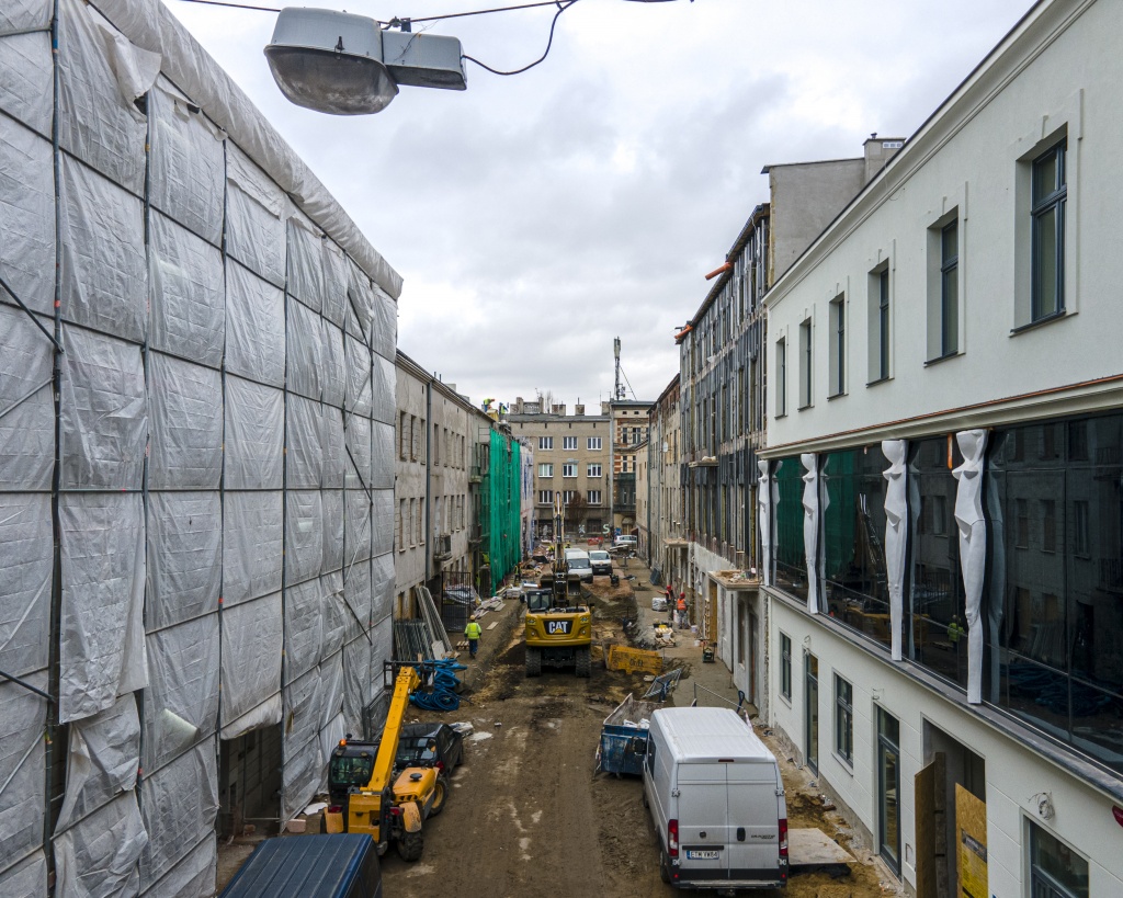 Prace rewitalizacyjne na ul. Włókienniczej w Łodzi ruszyły wcześniej, niż planowano. Jak zmieni się ulica? (fot. UMŁ) |wiadomości łódzkie|Łódź|TuŁódź