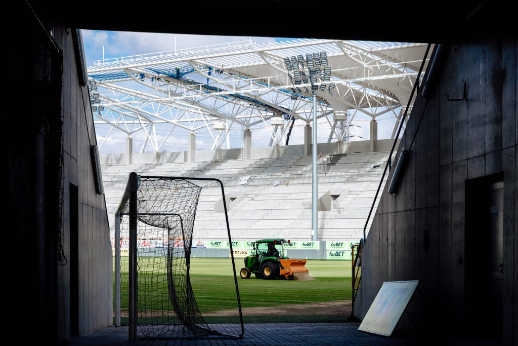 Blisko, coraz bliżej. Stadion ŁKS-u Łódź pięknieje z każdym dniem (Fot. ŁKS Łódź/mat. prasowe)