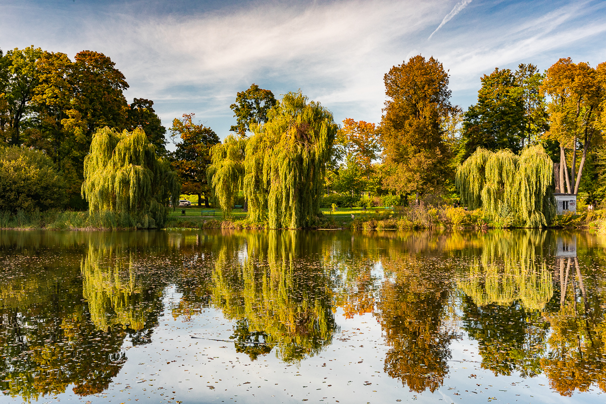 Park Julianowski w Łodzi zachwyca o każdej porze roku, w tym jesienią