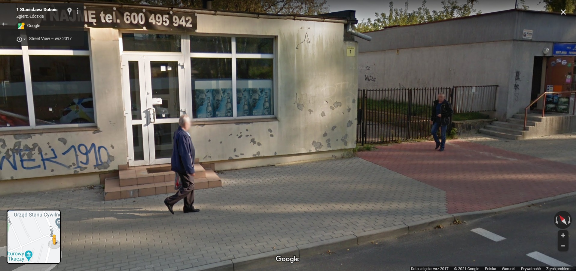 Mieszkańcy Zgierza przyłapani przez Google Street View