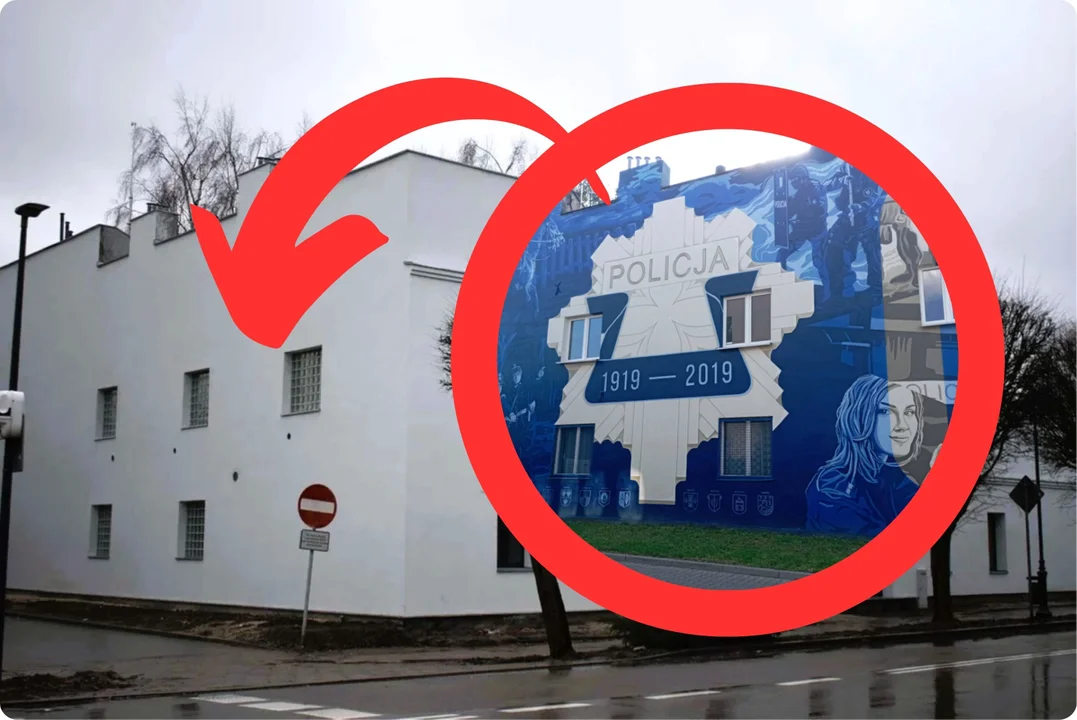 Kilka miesięcy temu zniknął mural policji w Zgierzu. Kiedy znów się pojawi? - Zdjęcie główne