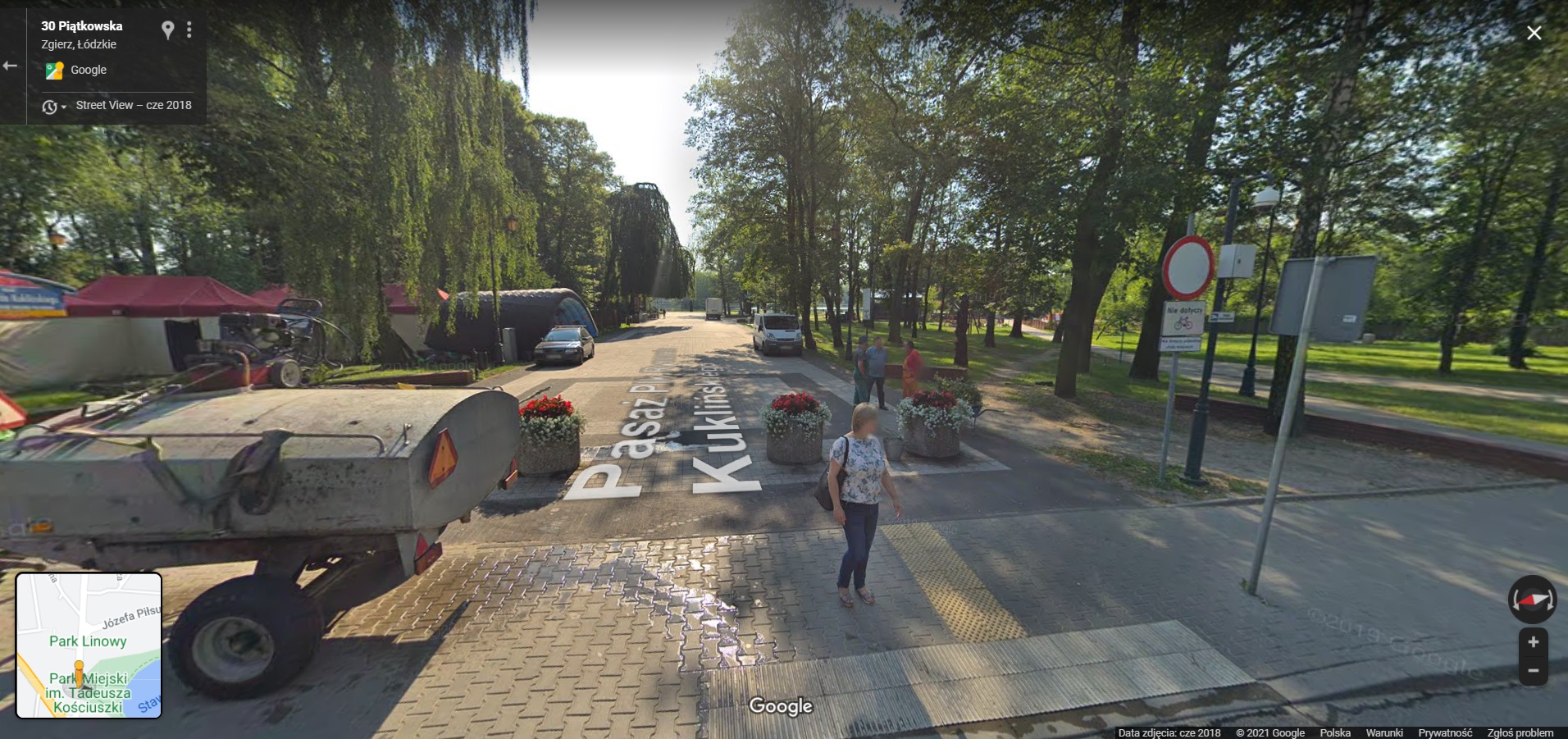 Mieszkańcy Zgierza przyłapani przez Google Street View