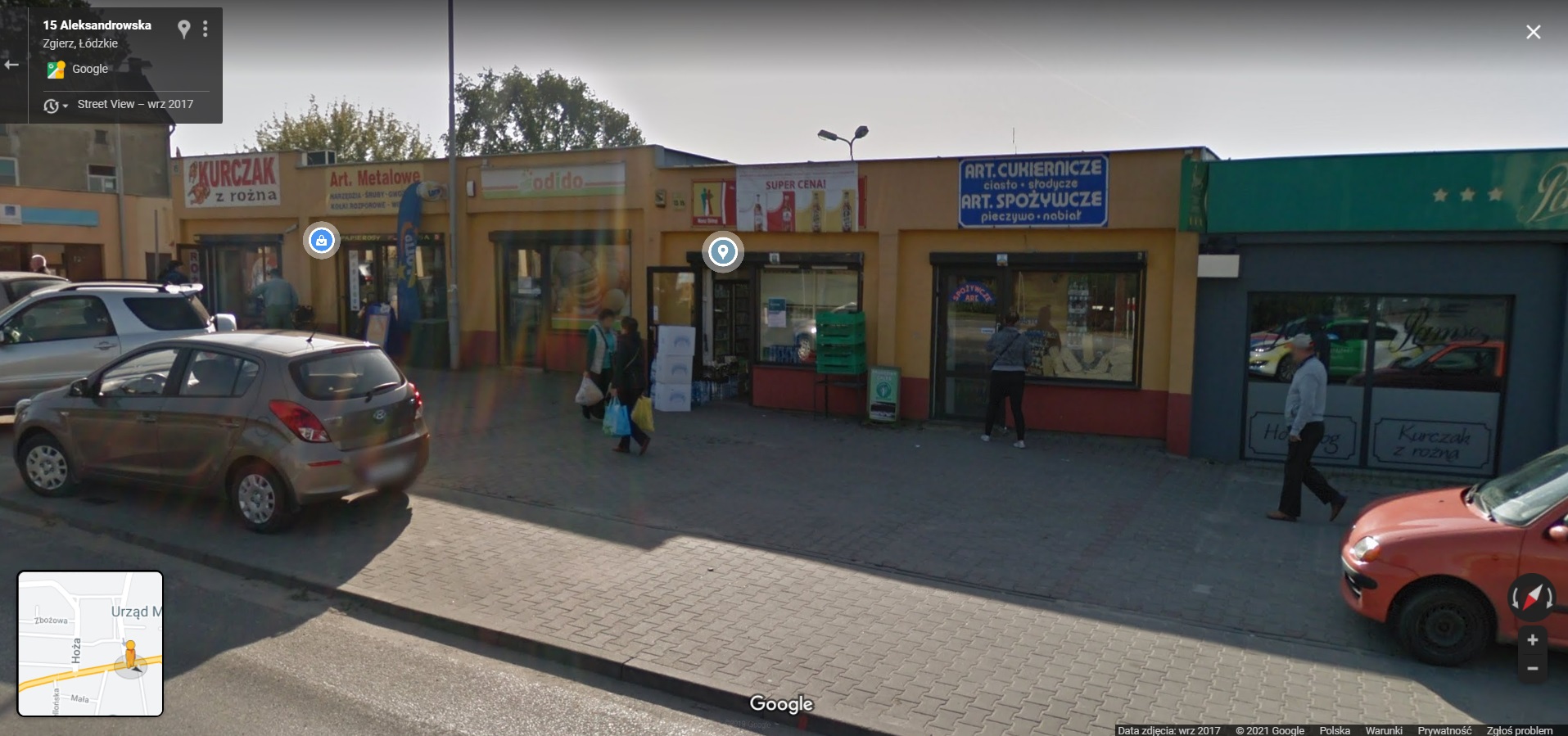 Mieszkańcy Zgierza przyłapani przez Google Street View