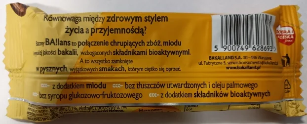 GIS wycofuje partie popularnych batonów zbożowych ze względu na wykrycie w nich tlenku etylenu