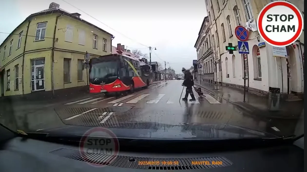 Zgierz znów na Stop Chamie i w TVN-ie. Czy kierowca autobusu złamał prawo? [film] - Zdjęcie główne