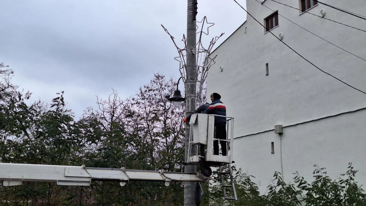 Zgierz stroi się na święta. Na ulicach pojawiły się pierwsze świąteczne iluminacje - Zdjęcie główne