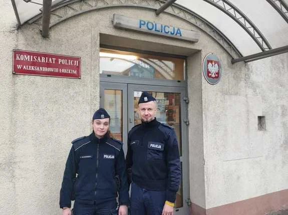 Podziękowała policjantowi z Aleksandrowa Łódzkiego. Zidentyfikował jej męża - Zdjęcie główne