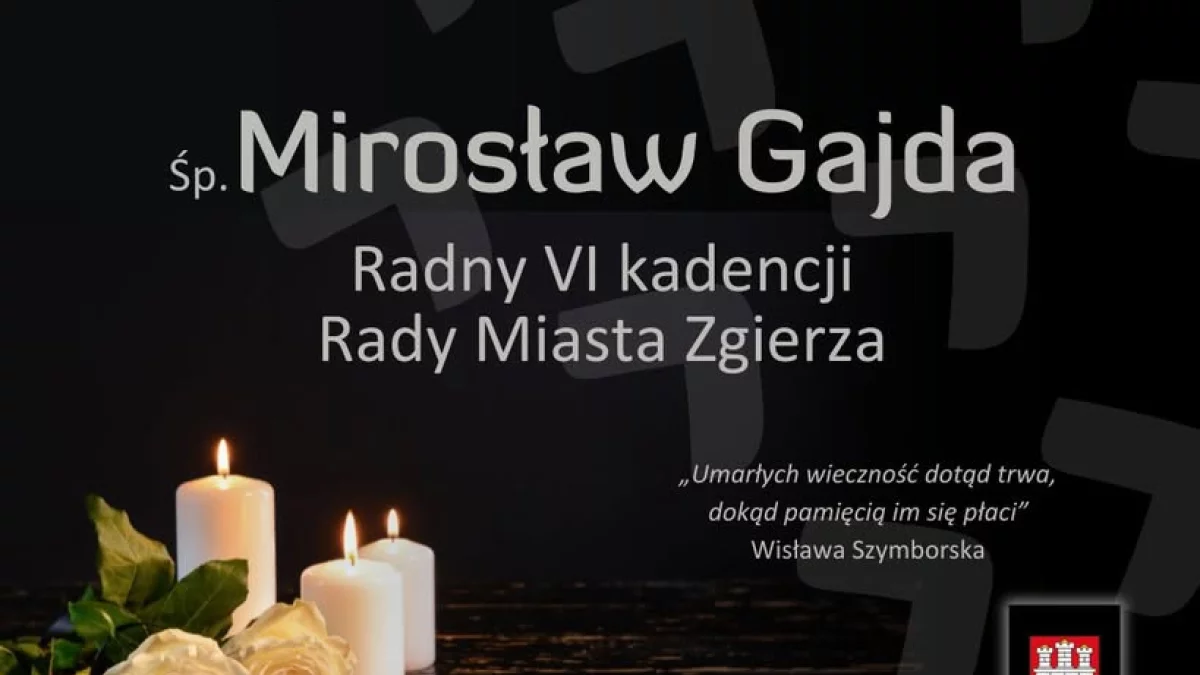 Zmarł Mirosław Gajda – były radny Zgierza - Zdjęcie główne