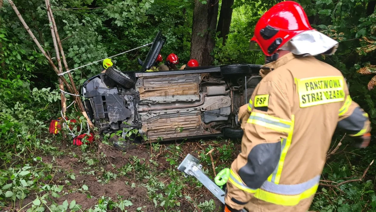 Wypadek w Smardzewie niedaleko Zgierza [foto] - Zdjęcie główne