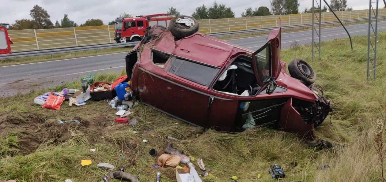 Poważny wypadek na autostradzie A2 - Zdjęcie główne