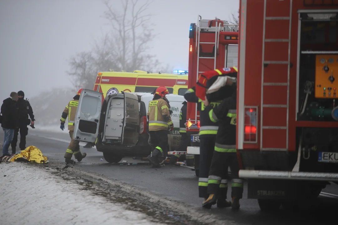 Wypadek na DW 702 między Kutnem a Łodzią